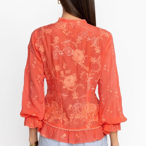 Johnny Was Serene Ryder Blouse XS - Picture 3 of 5